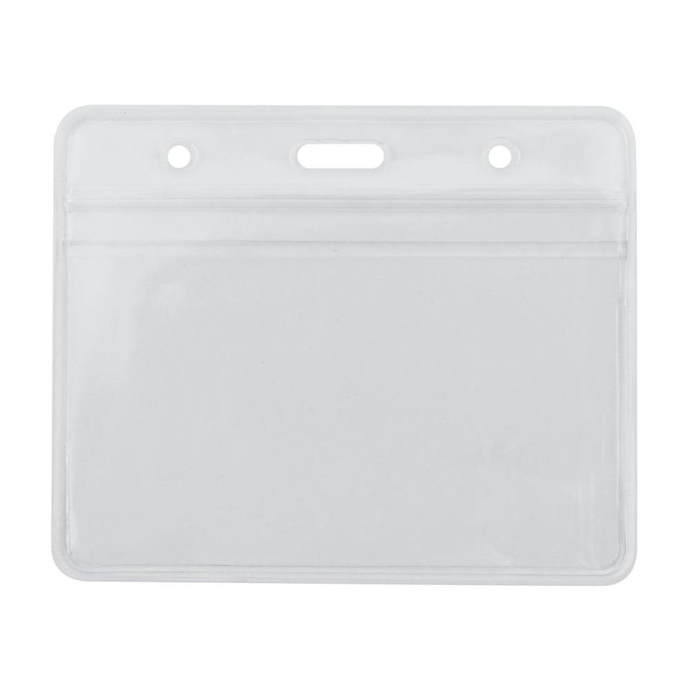 Бейдж горизонтальный на zip lock для вашего логотипа, 95х58 мм, PVC